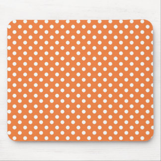 Coral Rose Medium Polka Dot Mousepad