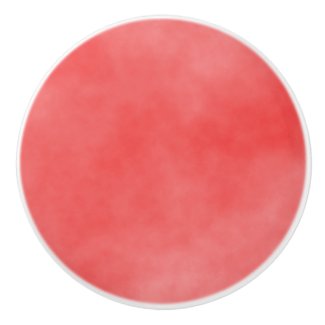 Coral Rose Solid Shaded Color Ceramic Knob