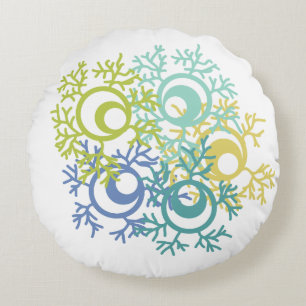 Coral Round Pillow