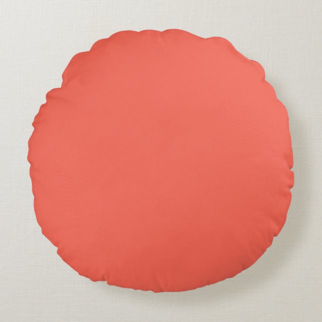 Coral Round Pillow (Front)