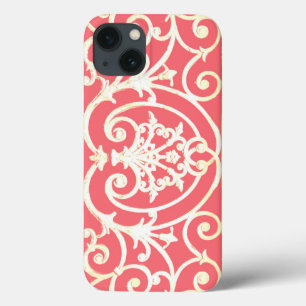 Coral scrollwork pattern Case-Mate iPhone case
