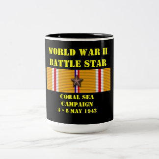 Coral Sea Campaign Two-Tone Coffee Mug