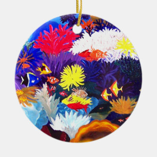 Coral Sea Ceramic Ornament