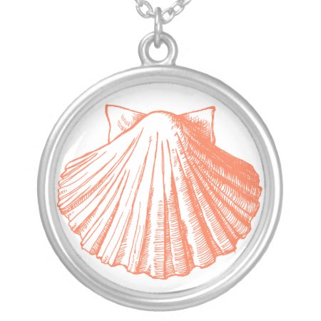 Coral Seashell Necklace