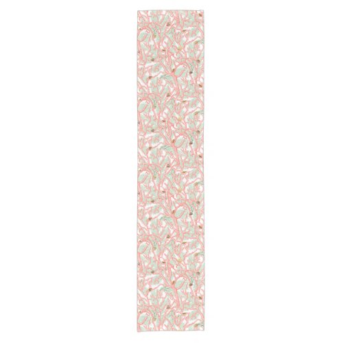 Coral Seashells Ocean Beach Underwater Short Table Runner