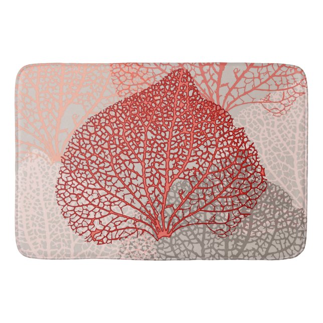 Coral Shadow Bath Mat (Front)