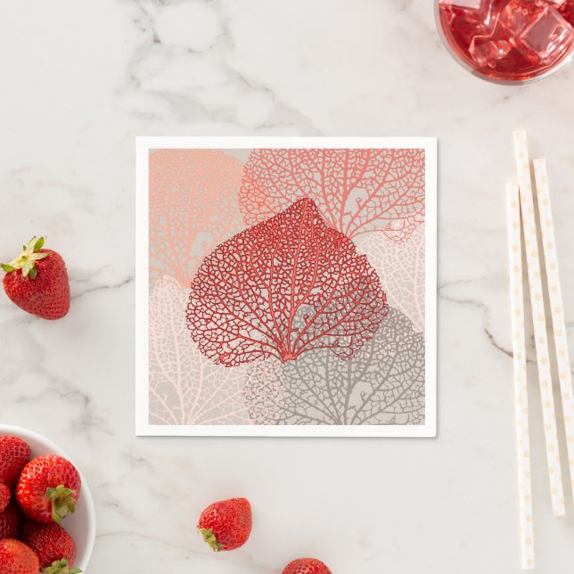 Coral Shadow Napkins (Insitu)