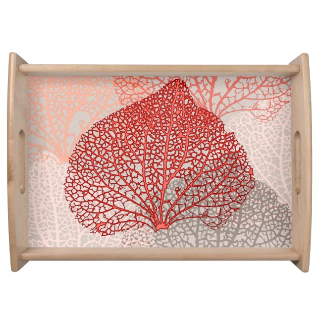Coral Shadow Serving Tray (Front)