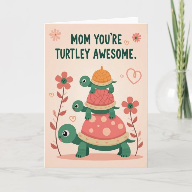 Coral Shell Mothers Day Card (Front)