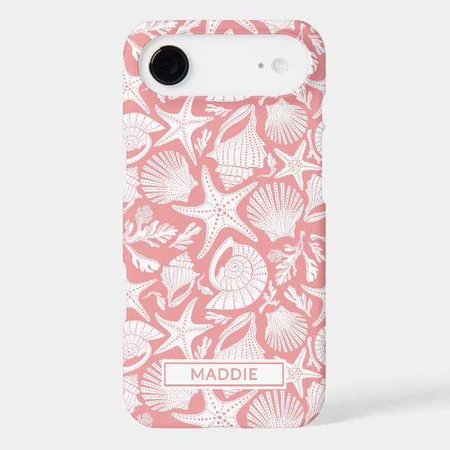 Coral Shells Personalized Case-Mate iPhone Case (Back)