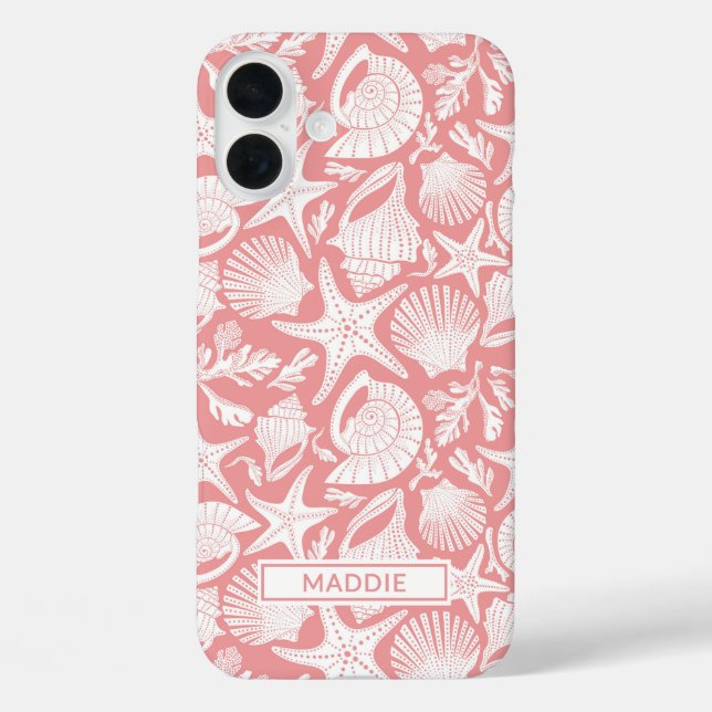 Coral Shells Personalized Case-Mate iPhone Case (Back)