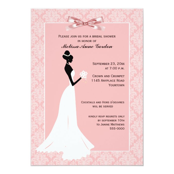 Silhouette Bridal Shower Invitations 10