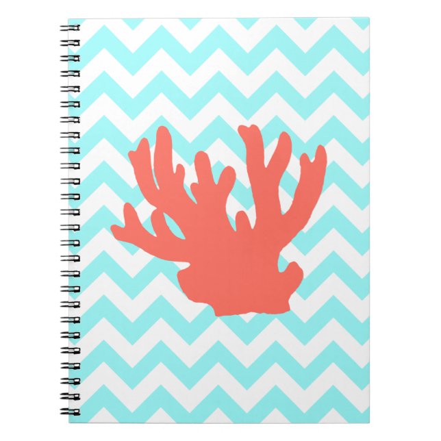 Coral Silhouette Notebook (Front)