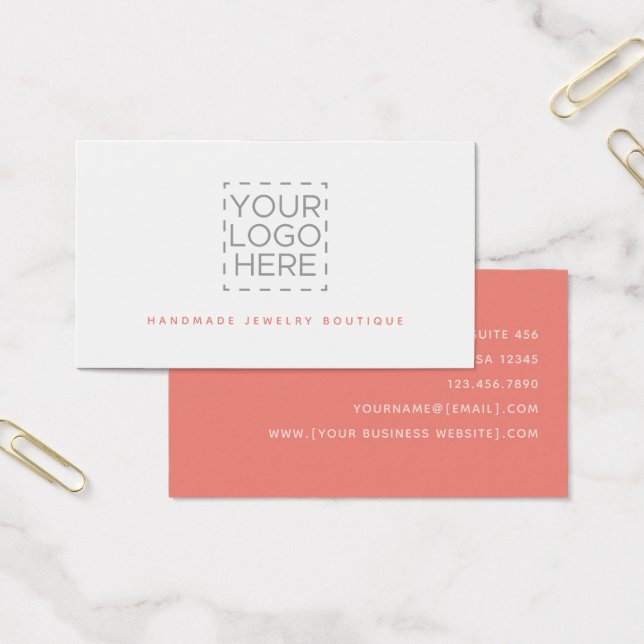 Coral Simple Modern Jewelry Designer Logo (Office)