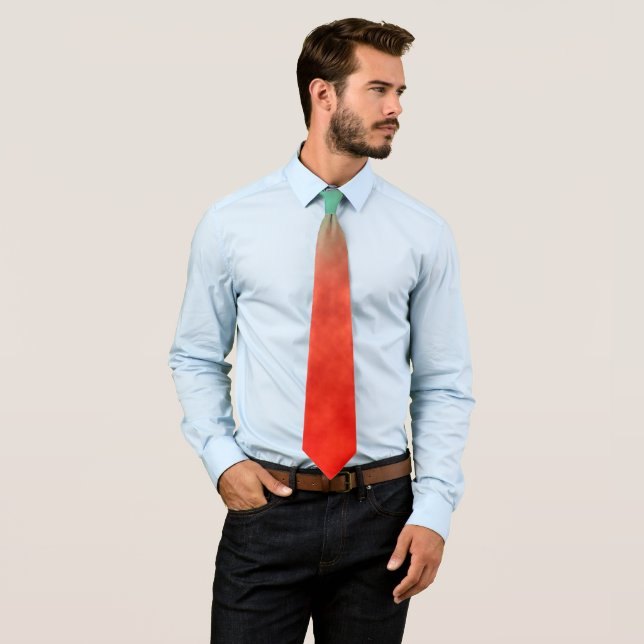 Coral Sky Memory Neck Tie (In Situ)