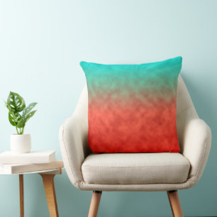 Coral Sky Memory Throw Pillow