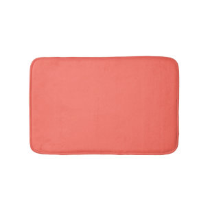 Coral Solid Color Bath Mat