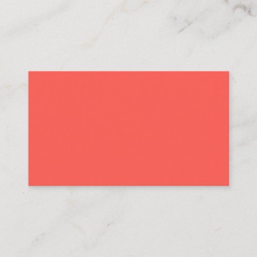  Coral solid color  Business Card
