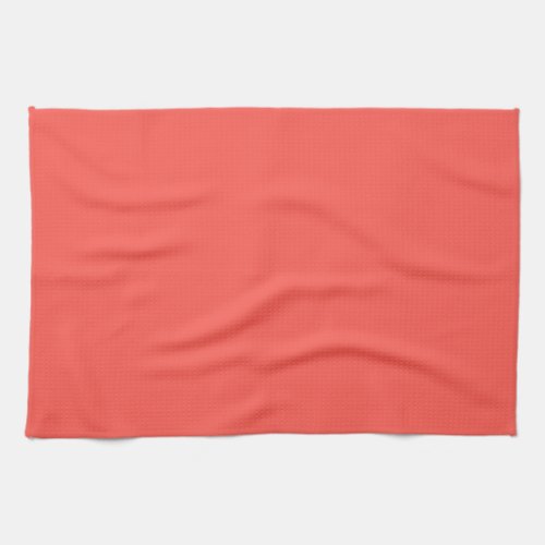   Coral solid color  Kitchen Towel