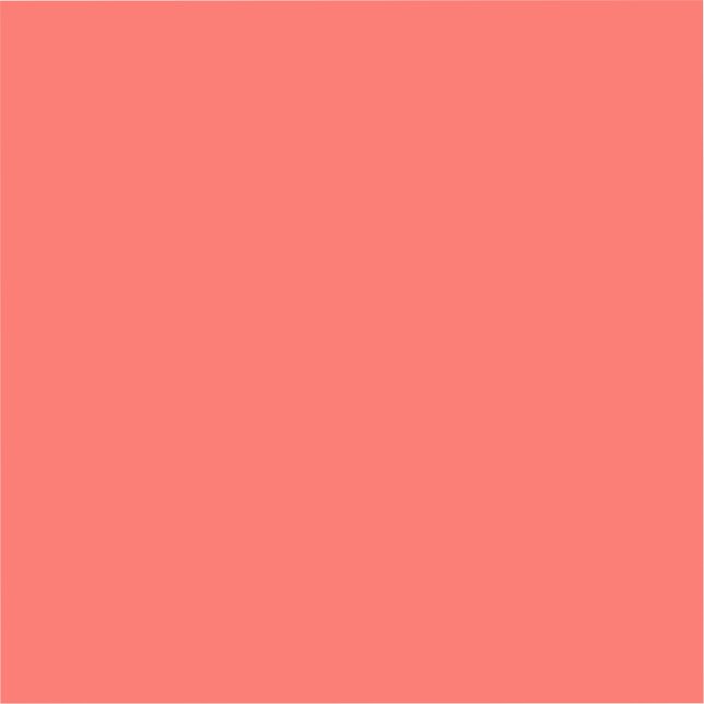  Coral (solid color)  Sticker (Front)