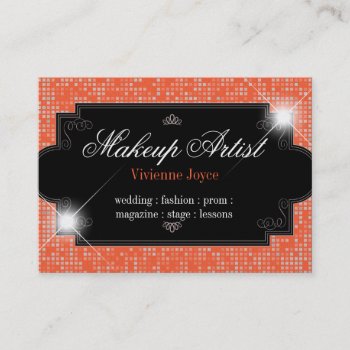 Coral Sparkle & Shine : Business Cards by luckygirl12776 at Zazzle