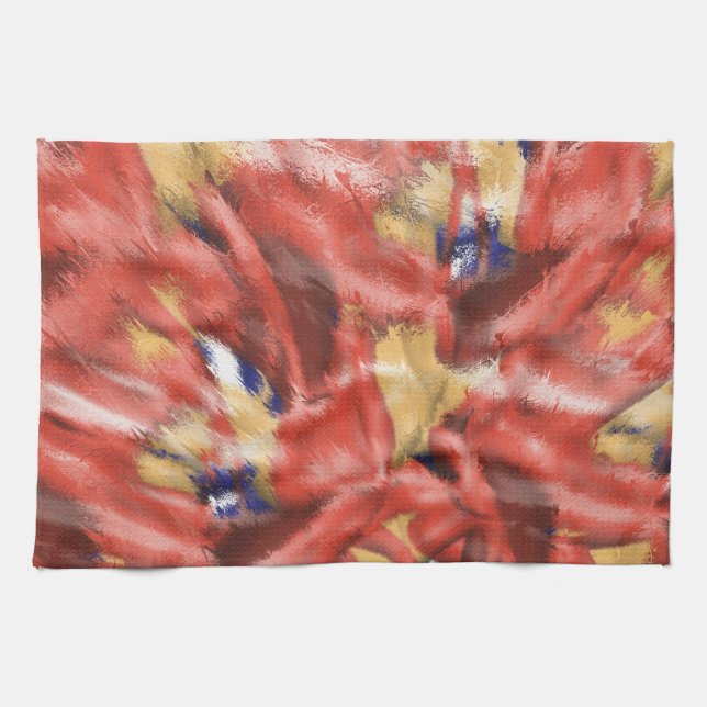 Coral Splash Design Towel (Horizontal)