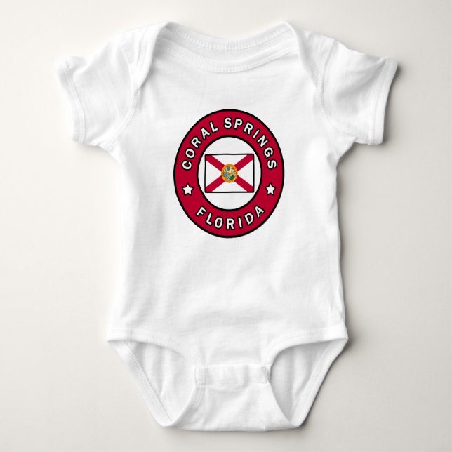 Coral Springs Florida Baby Bodysuit (Front)
