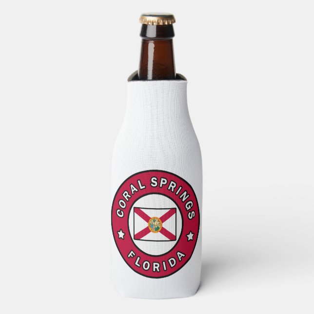 Coral Springs Florida Bottle Cooler (Bottle Front)