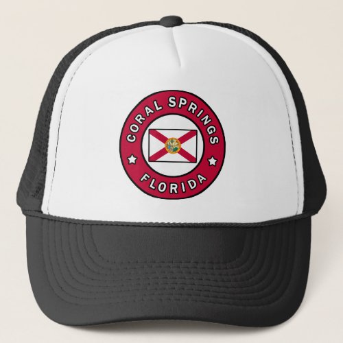 Coral Springs Florida Trucker Hat