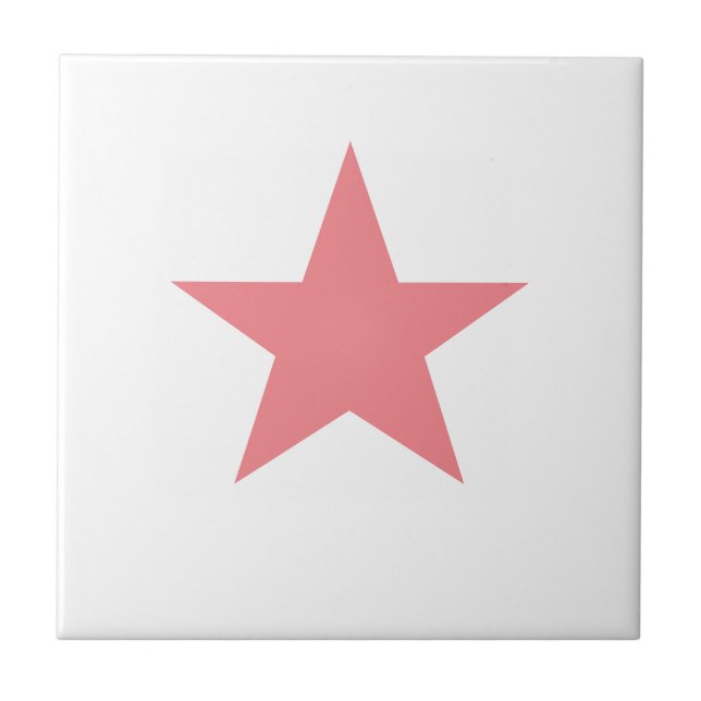 Coral Star Ceramic Tile (Front)