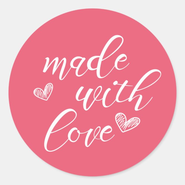 CORAL stickers MADE WITH LOVE (Front)