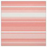 Coral stripes fabric