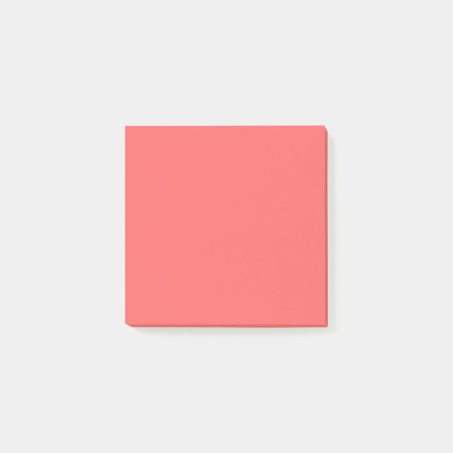 Coral Stylish Stationery Post-it Notes (Front)