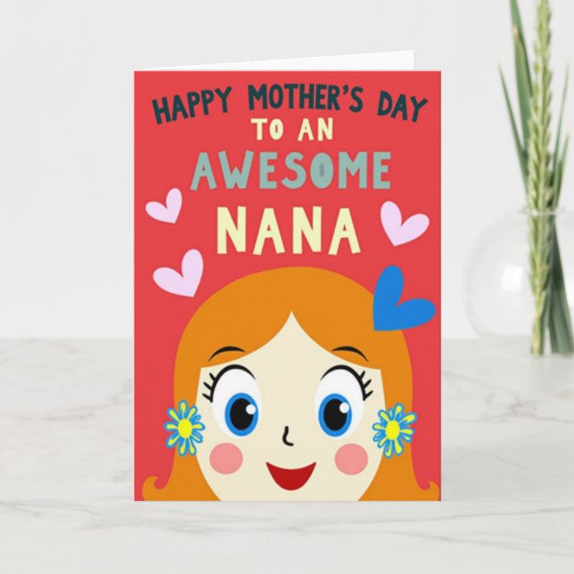 Coral Sweet Mothers Day Card (Front)