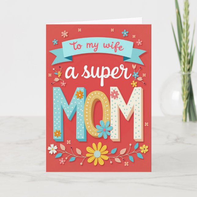 Coral Sweet Wife Card (Front)