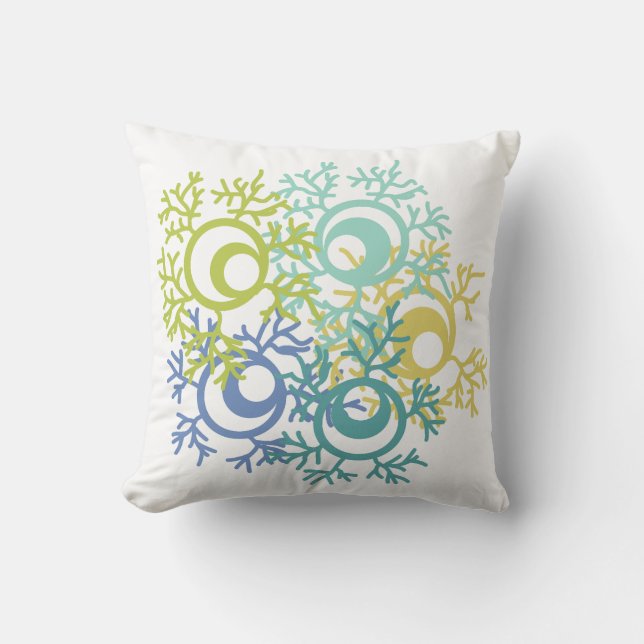 Coral Throw Pillow (Front)