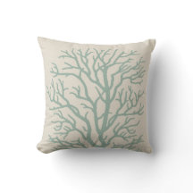 Coral Tree in Seafoam Green