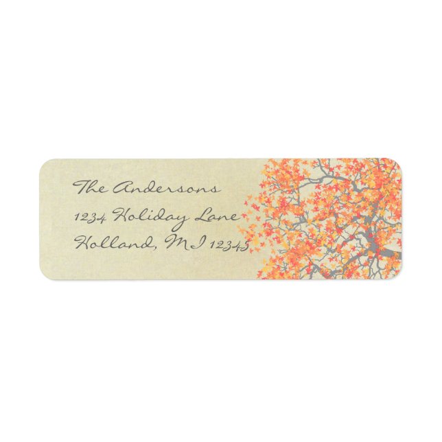 Coral Tree Return Address Label (Front)