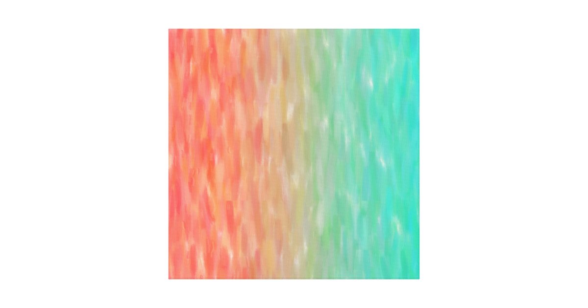 coral turquoise ombre watercolor teal orange canvas free party invitations to print off