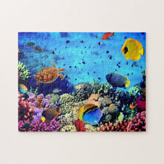 Coral, turtle, and fish 252 piece puzzle