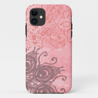 Coral Vintage Damask flexible plastic shell - iPhone 11 Case