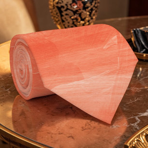 Coral Watercolor Custom Necktie