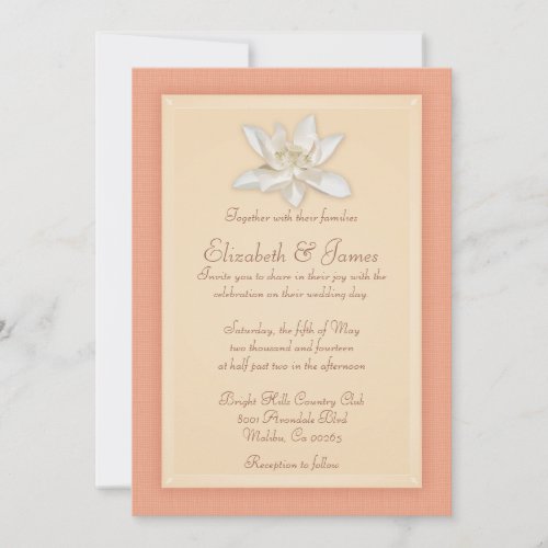 Coral Wedding Invitations