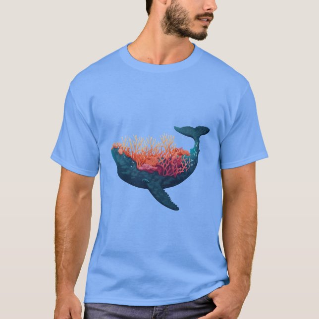 Coral Whale T-Shirt (Front)