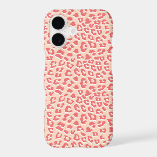 Coral White Leopard Print  iPhone 17 Case
