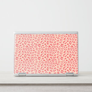 Coral White Leopard Print  HP Laptop Skin