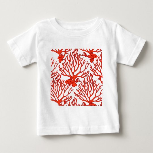 CORAL_white_orange Baby T-Shirt