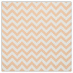 Coral White Trendy Chevron Pattern Fabric