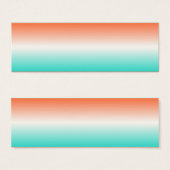 Coral White Turquoise Ombre (Front & Back)