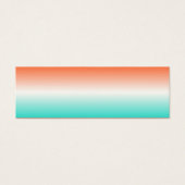 Coral White Turquoise Ombre (Front)